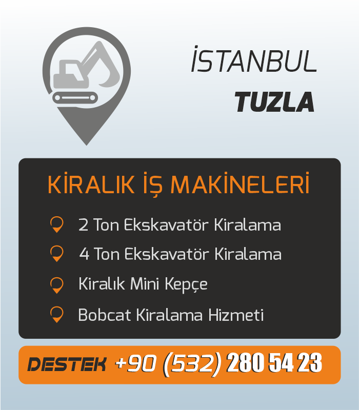 Tuzla Kiralık İş Makineleri